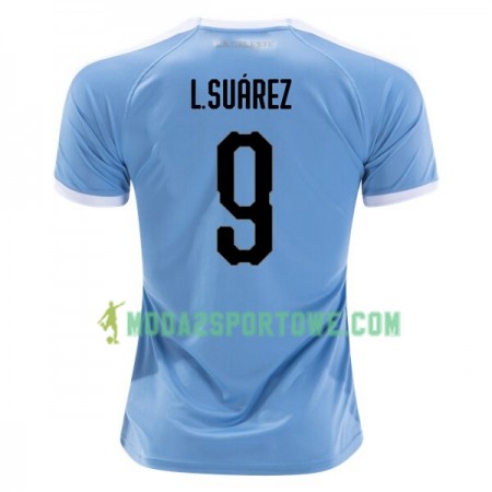 Koszulka Urugwaj Luis Suarez 9 Domowe Stroje Piłkarskie 2019 Copa América Krótki Rękaw